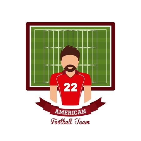 american football design, vector illustration eps10 graphicのイラスト素材