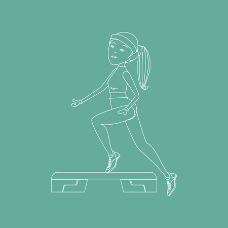 fitness icon design, vector illustration  graphicのイラスト素材