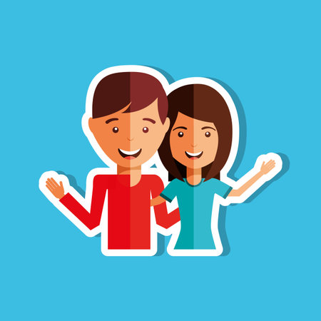 family member design, vector illustration  graphicのイラスト素材
