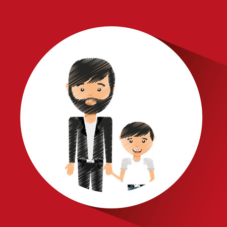 family member design, vector illustration  graphicのイラスト素材