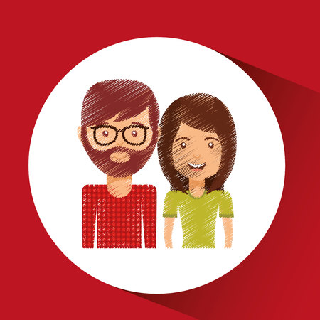 family member design, vector illustration  graphicのイラスト素材