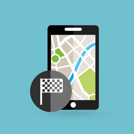 location on map design, vector illustration  graphicのイラスト素材