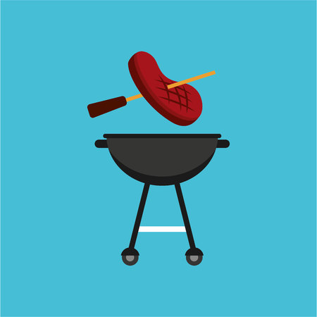 grill food design, vector illustration  graphicのイラスト素材