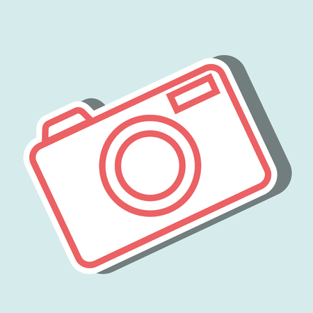 camera icon design, vector illustration  graphicのイラスト素材