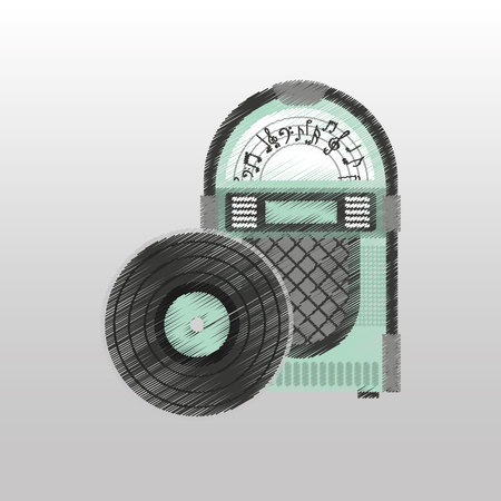 retro appliance design, vector illustration  graphicのイラスト素材