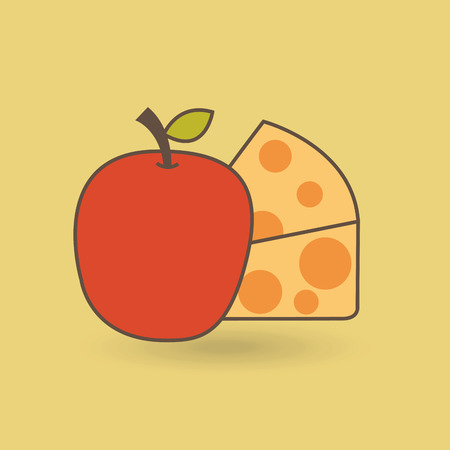 Nutritive food design, vector illustration  graphicのイラスト素材