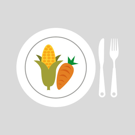 Nutritive food design, vector illustration  graphicのイラスト素材