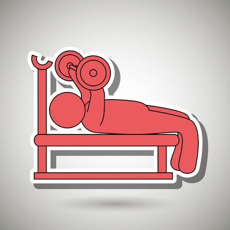 fitness icon design, vector illustration eps10 graphicのイラスト素材