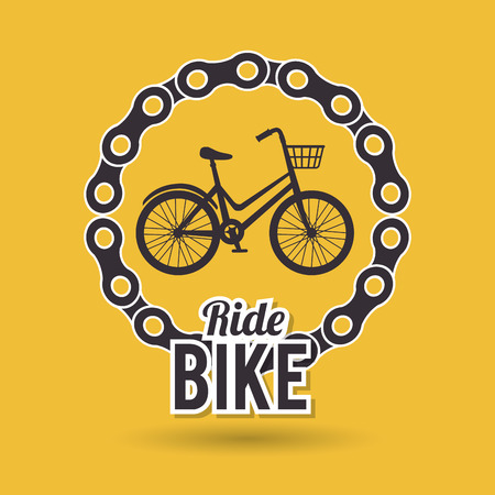 ride bike design, vector illustration  graphicのイラスト素材