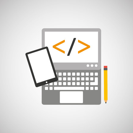 programming language design, vector illustration  graphicのイラスト素材