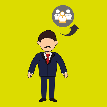 business person  design, vector illustration  graphicのイラスト素材