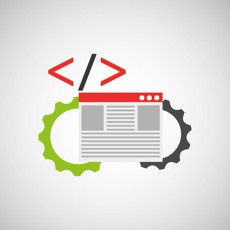 programming language design, vector illustration  graphicのイラスト素材