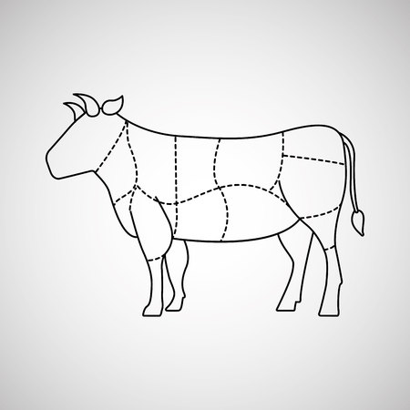 Butcher shop design, vector illustration  graphicのイラスト素材