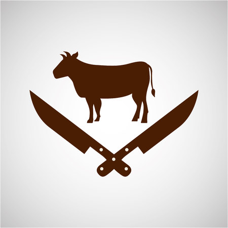 Butcher shop design, vector illustration  graphicのイラスト素材