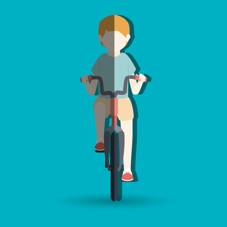 ride bike design, vector illustration eps10 graphicのイラスト素材