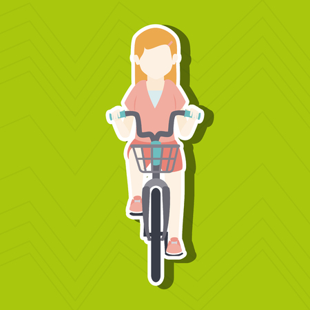 ride bike design, vector illustration  graphicのイラスト素材