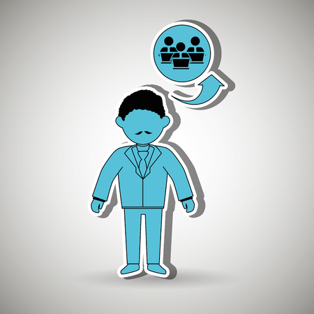 business person  design, vector illustration  graphicのイラスト素材