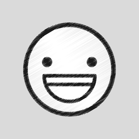 emoticon face design, vector illustration  graphicのイラスト素材