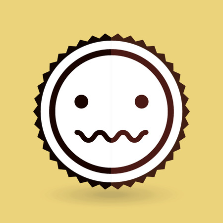 emoticon face design, vector illustration  graphicのイラスト素材