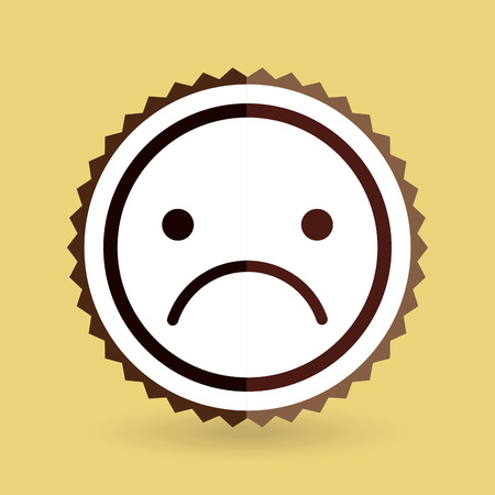 emoticon face design, vector illustration  graphicのイラスト素材