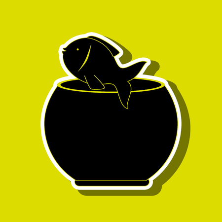 fish in fish tank design, vector illustration  graphicのイラスト素材