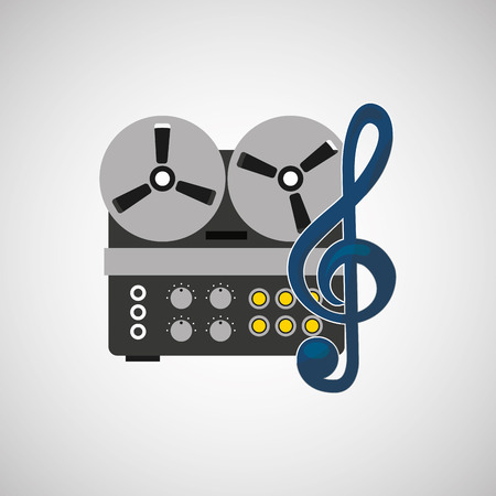 music player  design, vector illustration  graphicのイラスト素材