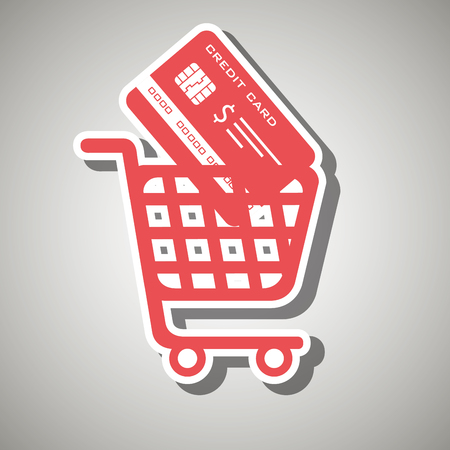 shopping cart design, vector illustration eps10 graphicのイラスト素材