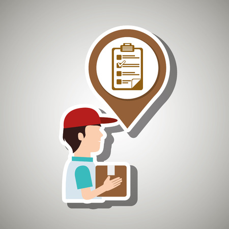 delivery service design, vector illustration eps10 graphicのイラスト素材