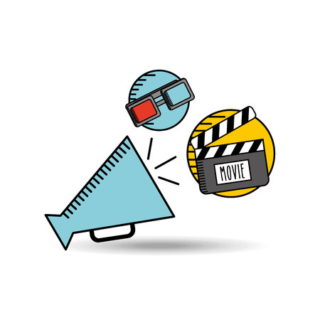 film industry design, vector illustration eps10 graphicのイラスト素材