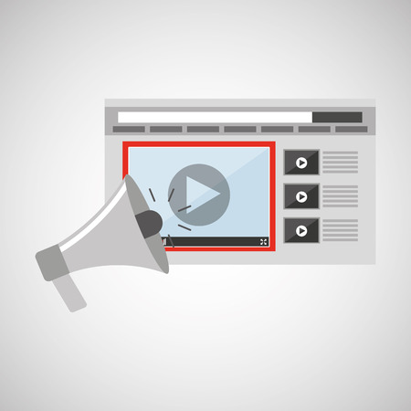 media player design, vector illustration eps10 graphicのイラスト素材