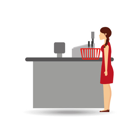 people shopping design, vector illustration eps10 graphicのイラスト素材