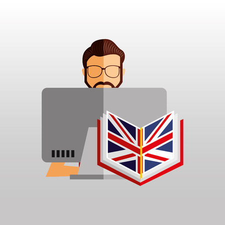 learn english design, vector illustration eps10 graphicのイラスト素材