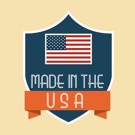 made in the usa design, vector illustration eps10 graphicのイラスト素材