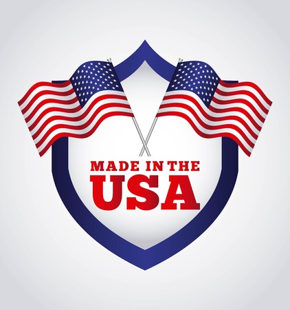 made in the usa design, vector illustration eps10 graphicのイラスト素材
