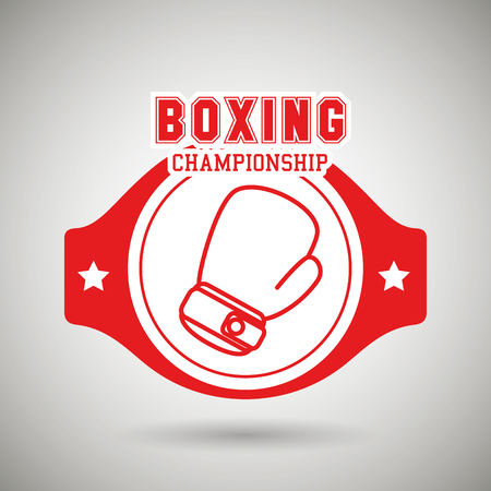 boxing sport design, vector illustration eps10 graphicのイラスト素材