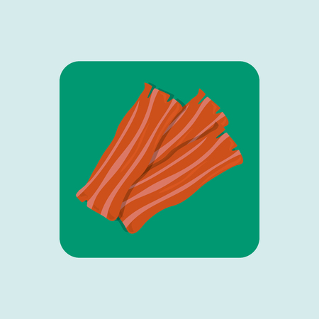 bacon isolated design, vector illustration eps10 graphicのイラスト素材