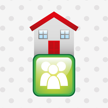 smart house design, vector illustration eps10 graphicのイラスト素材