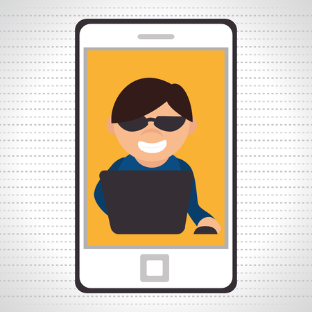 computer user design, vector illustrationのイラスト素材