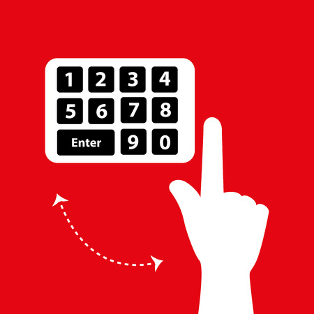 security password  design, vector illustrationのイラスト素材