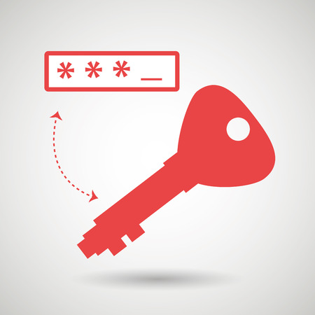 security password  design, vector illustrationのイラスト素材