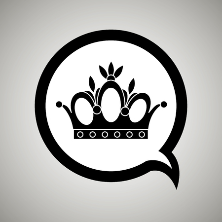 crown isolated design, vector illustration eps10 graphicのイラスト素材