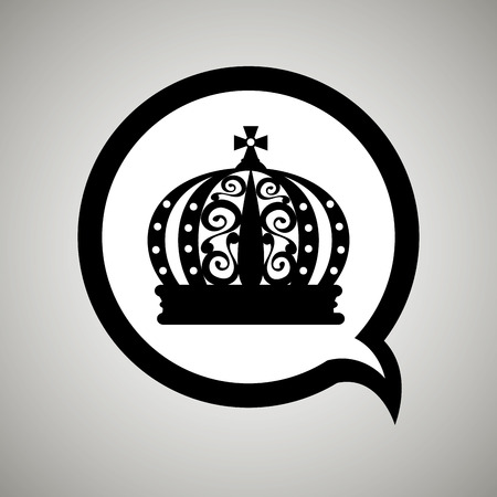 crown isolated design, vector illustration eps10 graphicのイラスト素材