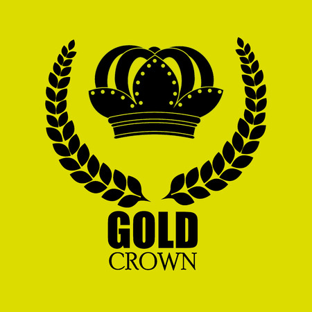 crown isolated design, vector illustration eps10 graphicのイラスト素材