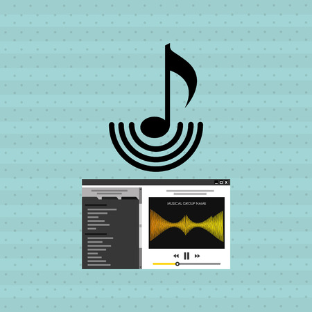 musical production design, vector illustration eps10 graphicのイラスト素材