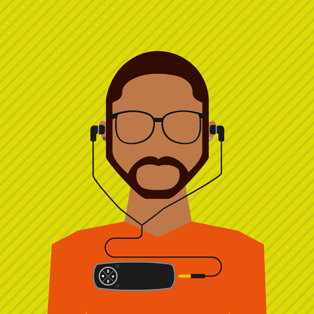 mobile audio design, vector illustration eps10 graphicのイラスト素材