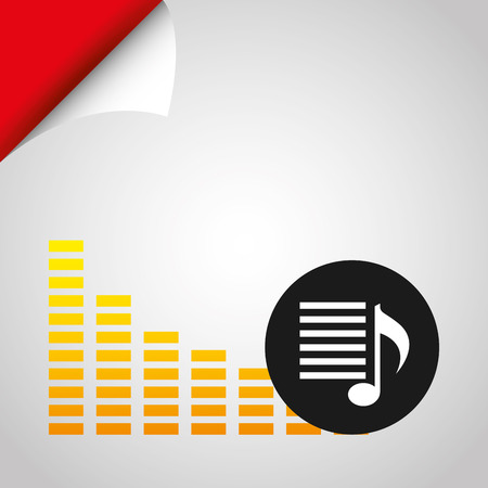 mobile audio design, vector illustration eps10 graphicのイラスト素材