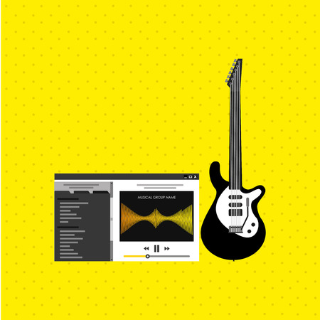 musical production design, vector illustration eps10 graphicのイラスト素材