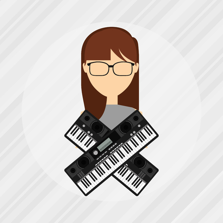 musical production design, vector illustration eps10 graphicのイラスト素材