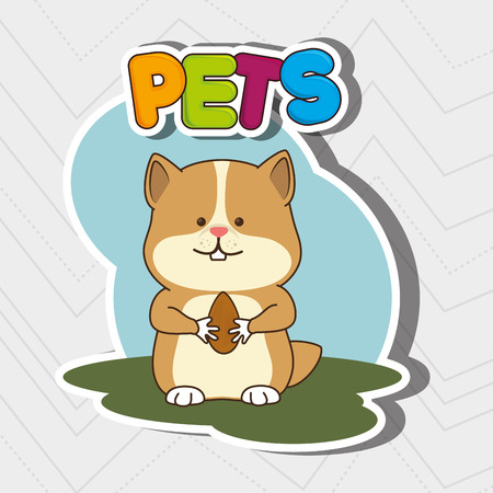 cute pets design, vector illustration eps10 graphicのイラスト素材