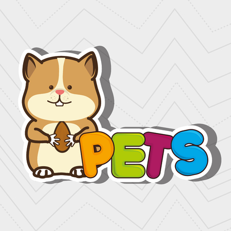 cute pets design, vector illustration eps10 graphicのイラスト素材